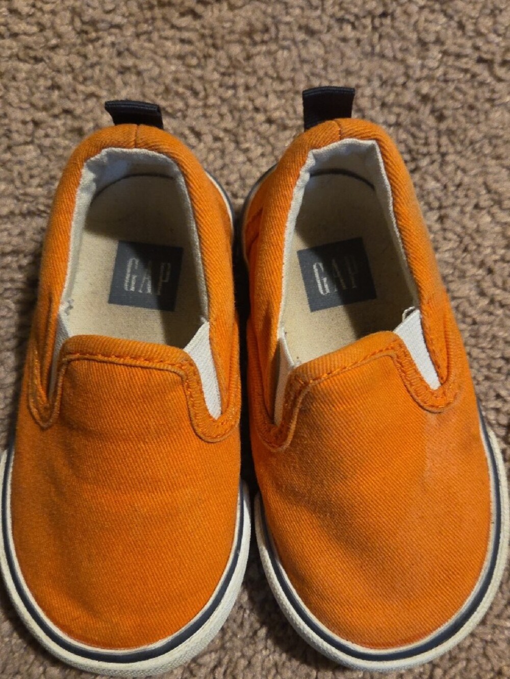 Kids Gap Slip-On Canvas Shoes - Orange - Picture 2 of 3